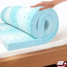 3"Queen Memory Foam Mattress Topper Gel Foam Mattress Topper for Pressure Relief