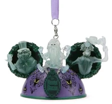 NWT Disney Parks Hitchhiking Ghosts Light Up Ear Hat Ornament Haunted Mansion