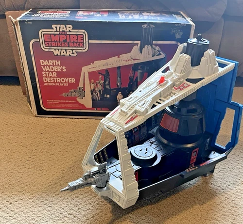 Kenner Darth Vader's Star Destroyer Orig. Box 1980 Complete Light Works Nice