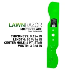 LawnRAZOR Blade Cub Cadet Ultima ZT2 60 Inch 742-05620 Notched High Lift 3 Pack