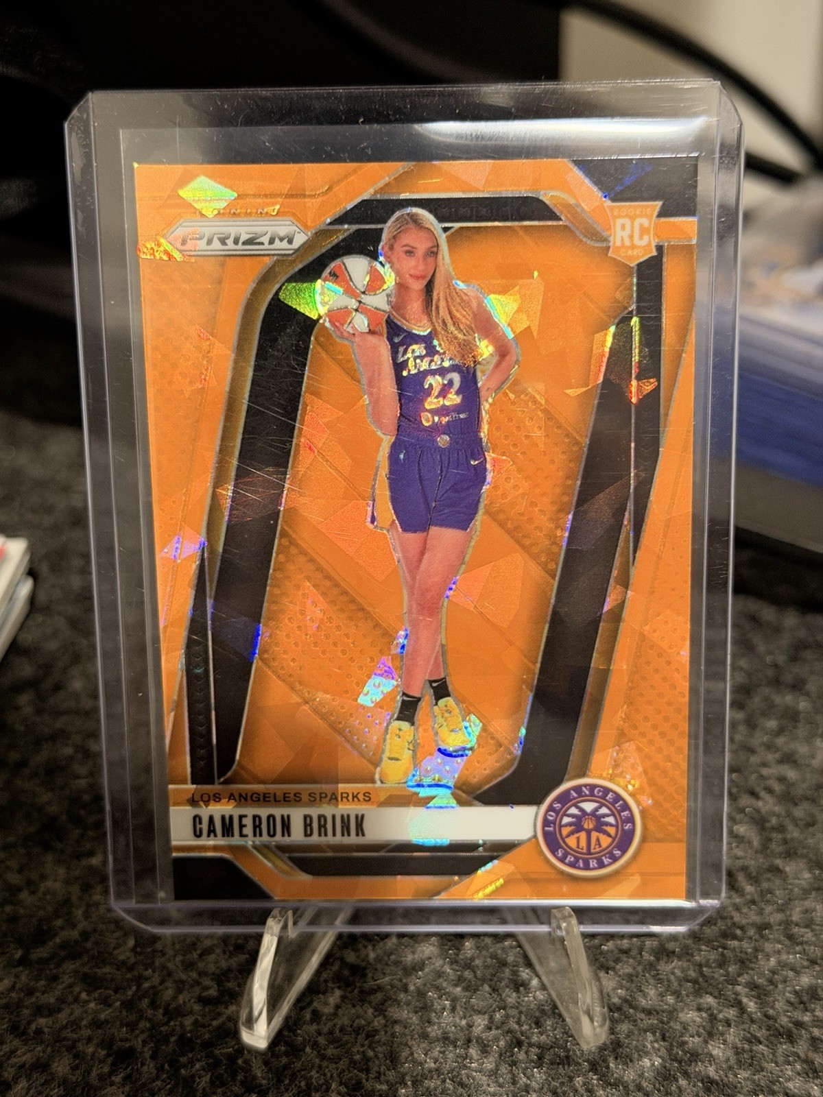 2024 Panini Prizm WNBA - Cameron Brink #143 Orange Ice Prizm (RC)