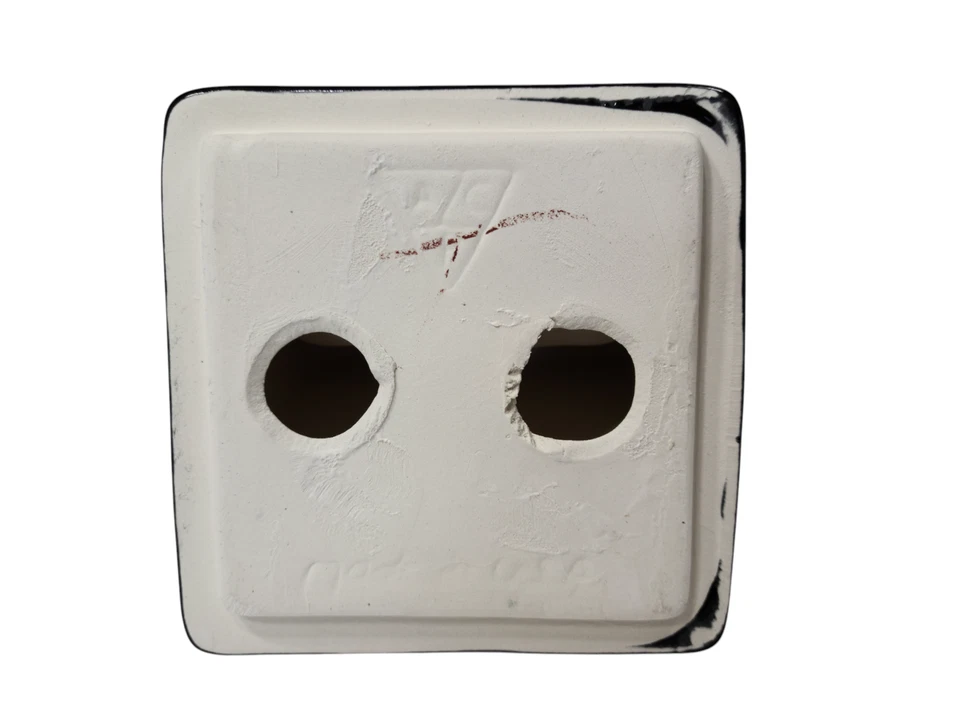 Vintage Black Ceramic Tile Soap Dish Tumbler Cup Tray Toothbrush Holder Set - Image 4 of 4