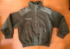 French Army Fleece Military Jacket, Olive Green