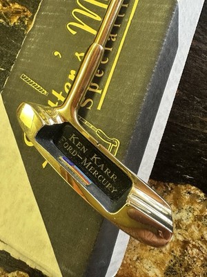 NEW Vintage Sutter s Mill 24K Gold Plated Golf Putter Ken Karr Ford Mercury