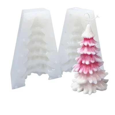 KOPPER-24 3D Silikonform Kerzenform Tannenbaum XL Silikon Kerzen Form Gießen Weihnachten