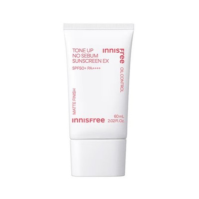 Innisfree Tone Up No Sebum Sunscreen EX SPF 50+ PA++++ For Oil Control 60ml