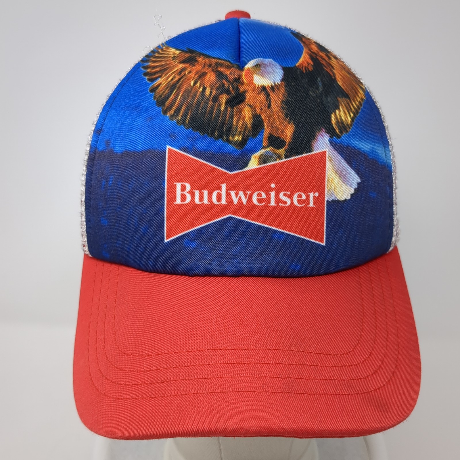 Budweiser Eagle Snapback Mesh Back Trucker Hat Mu… - image 2