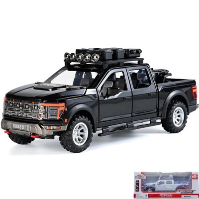 1:24 Ford Raptor F150 Off Road Pickup Alloy Die Casting Modellauto Sound & Light