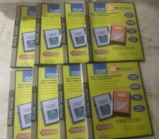 8 Itoya Clear Cover Profolio Presentation Books 24 Pages 8.5  x 11  CC-24