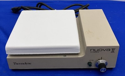 THERMOLYNE NUOVA II / S18525STIRRER PLATE ITEM IS USED TESTED WORKS 7'' X 7''