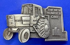 International Harvester The New Number One Tractor Silver Tone Belt Buckle