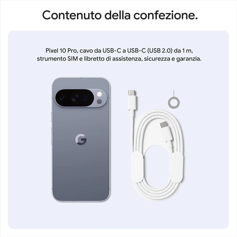 Google Pixel 10 Pro 256GB - Grigio argento - NUOVO - Immagine 2 di 4