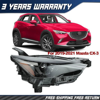 Full LED Headlight For 2019-2021 Mazda CX-3 Right Passenger Side DH5C-51-030 AFS