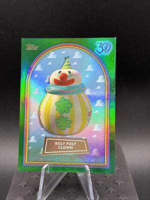 2025 Topps 30 Years of Toy Story Roly Poly Clown #21 Green Foil 31/99