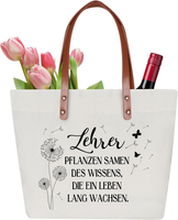 Lehrerin Geschenk Canvas Tragetasche, Lehrer FüR Geburtstag Baumwollbeutel, Gesc