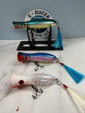 Poppers.  Lot of three.  (1) TA Smart Lure.  (2) Madmantis poppers.
