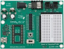 Parallax Basic Stamp Board of Education, USB Version NEW