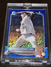 Jonah Tong 2025 Bowman Chrome Prospects  BCP-105 Blue Shimmer Refractor /150