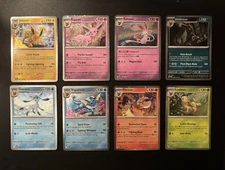 Pokemon TCG Prismatic Evolutions Costco Mini Tin Cosmos Promo Cards Set Of 8 NM