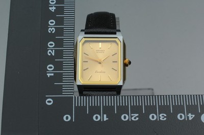 Vtg 1982 N MINT Seiko Exceline 1221-5020 Gold Coated Alloy Qz