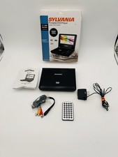 Sylvania SDVD7014 Black 7" LCD Screen Portable DVD Player Remote AC Adapter WORK