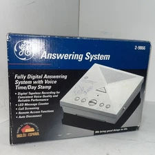 GE Model 2-9866 Digital Messaging System Answering Machine Vintage 