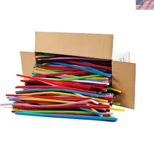 Bulk Pipe Cleaners 1000 Count - Soft, Bendable Chenille Stems for Crafts
