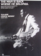 CHUCK BERRY 1970 original POSTER ADVERT TULANE Chess