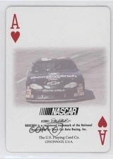 2001 US Playing Card Co NASCAR Cards Driver Back Dale Earnhardt #AH HOF