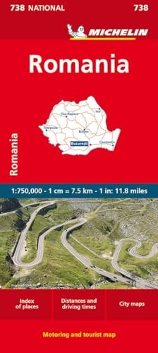 Romania - Michelin National Map 738: Straßen- und Tourismuskarte 1:750.000 - Image 5
