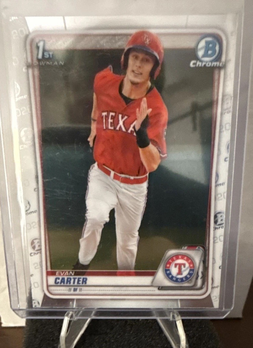 2020 Bowman Draft - Chrome Evan Carter #BD-126 (RC)
