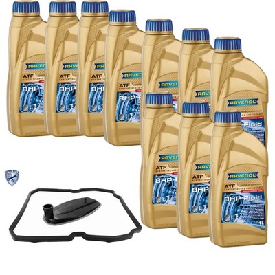 10 L RAVENOL ATF T-WS Getriebeöl Getriebeölfilter für Jeep Grand Cherokee IV 6.4