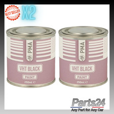 2x PMA Very High Temperature Paint Black Brushcan 250Ml