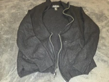 Christian Lacroix Size XL Black Zipup Jacket Great Condition