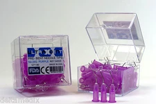 Dental Needle Tips 24g Gauge Purple Pre-Bent Set /160 Pcs Kit Box ULTRAXDENT USA
