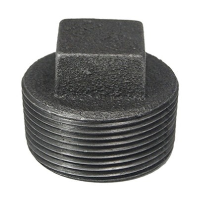 1-1/2'' BLACK MALLEABLE IRON PLUG fitting pipe npt