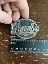 Vintage Grandpa Belt Buckle 1987 1829 USA GREAT AMERICAN BUCKLE COMPANY