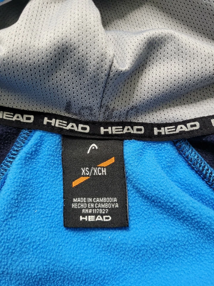 Suéter Head Boys Talla X-Pequeño con Cremallera Azul Foto 3 de 4