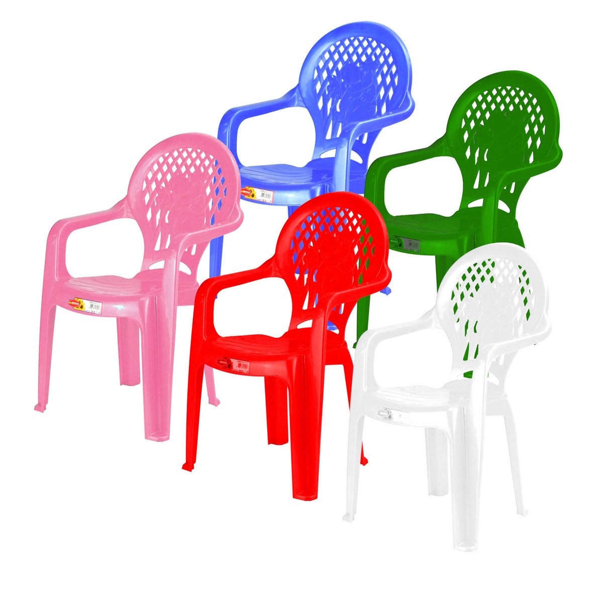 Kids Strong Plastic Chairs Children's Indoor Outdoor Garden Tea