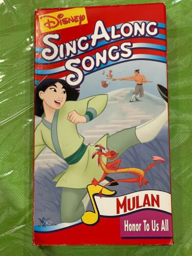 Disney Sing Along Songs Mulan: Honor To Us All VHS 1998 Classic Kids Movie Film - Picture 1 of 10