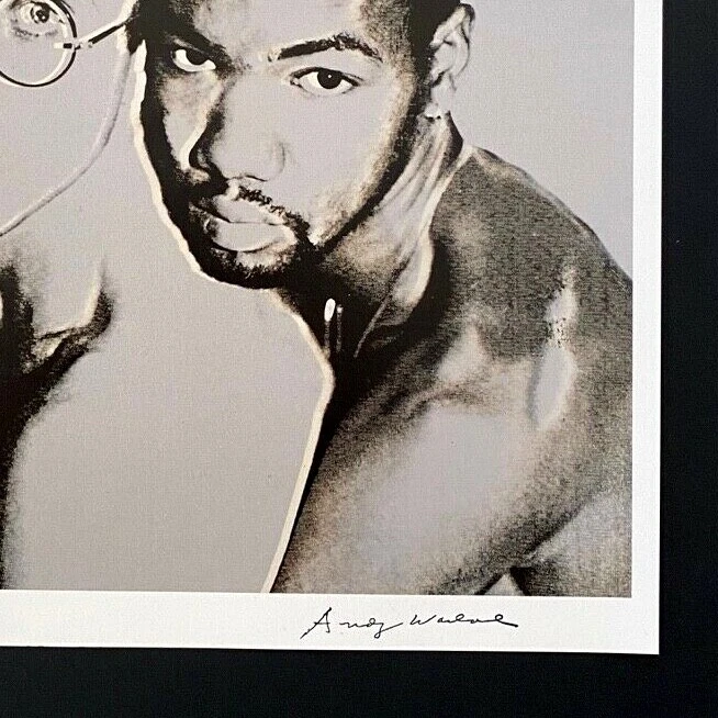 Andy Warhol | Impresión Keith Haring 1984 vintage firmada | Montada en tablero 11x14 Foto 3 de 4