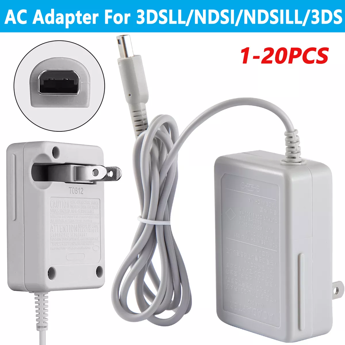 Original AC Adapter Wall Charger Cable For Nintendo DSi/ 2DS/ 3DS /DSi XL  System