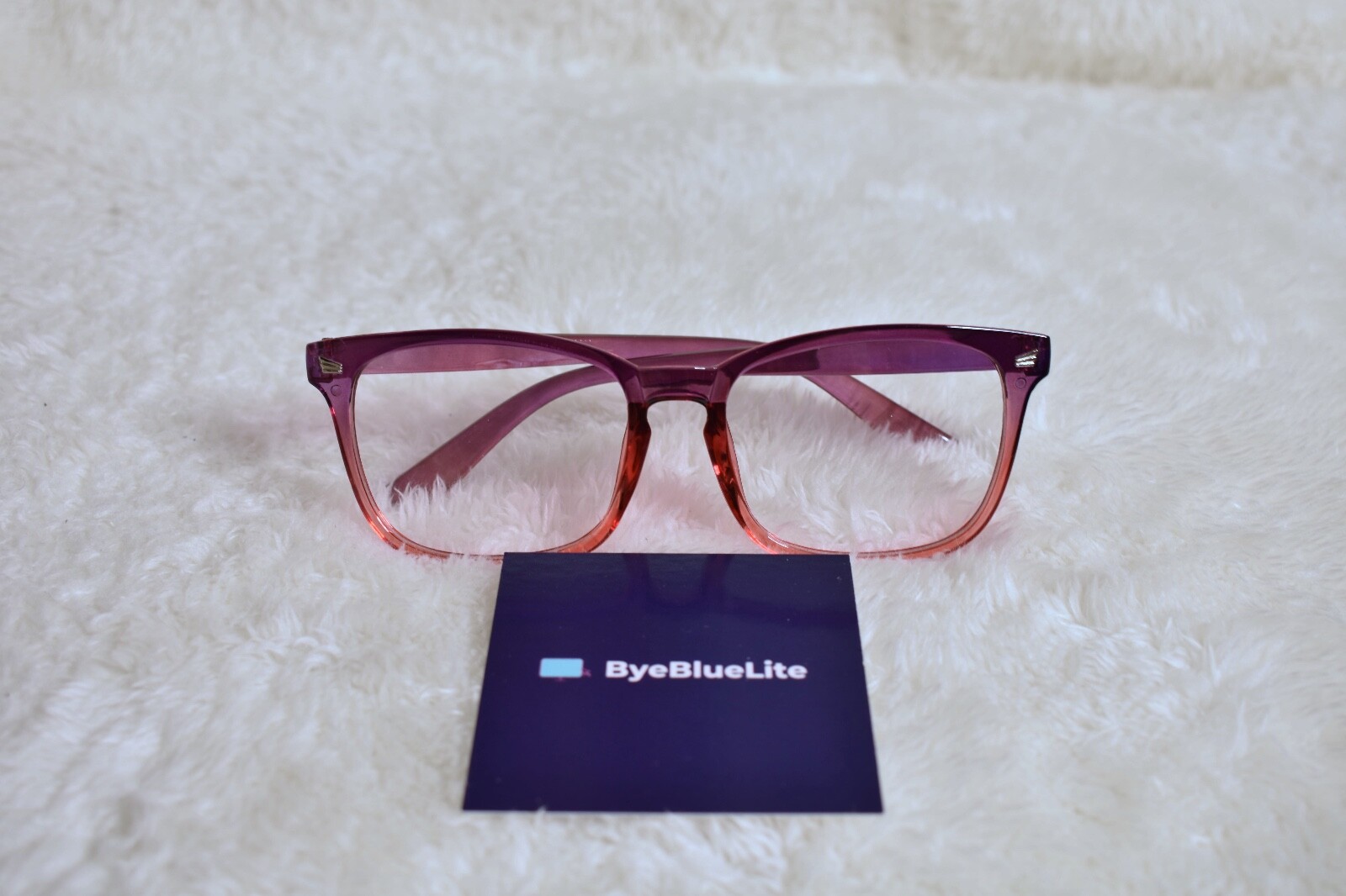 Blue Light Glasses Blue & Pink Color Single Pair Blue light Blocking-image