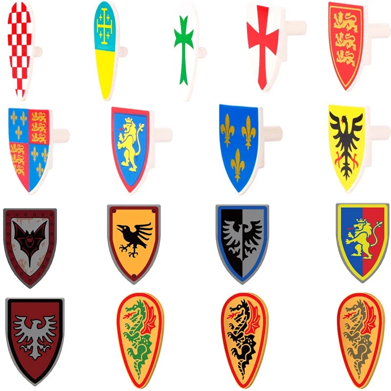 Casco escudo soldado militar medieval para bloques de construcción LEGO juguete de ladrillo Foto 4 de 4