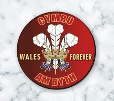 Prince of Wales feathers - Cymru am Byth/Wales Forever!  Coaster
