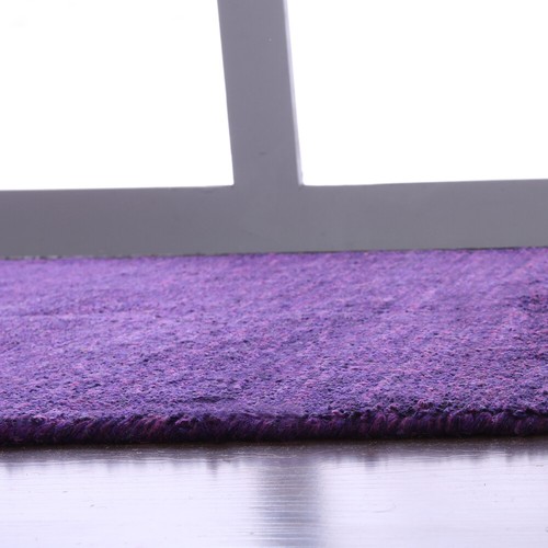 Eco-Friendly Eco-Friendly Hand Knotted Loom Silk Area Rug Solid Purple BBLS0111 - Picture 69 of 106