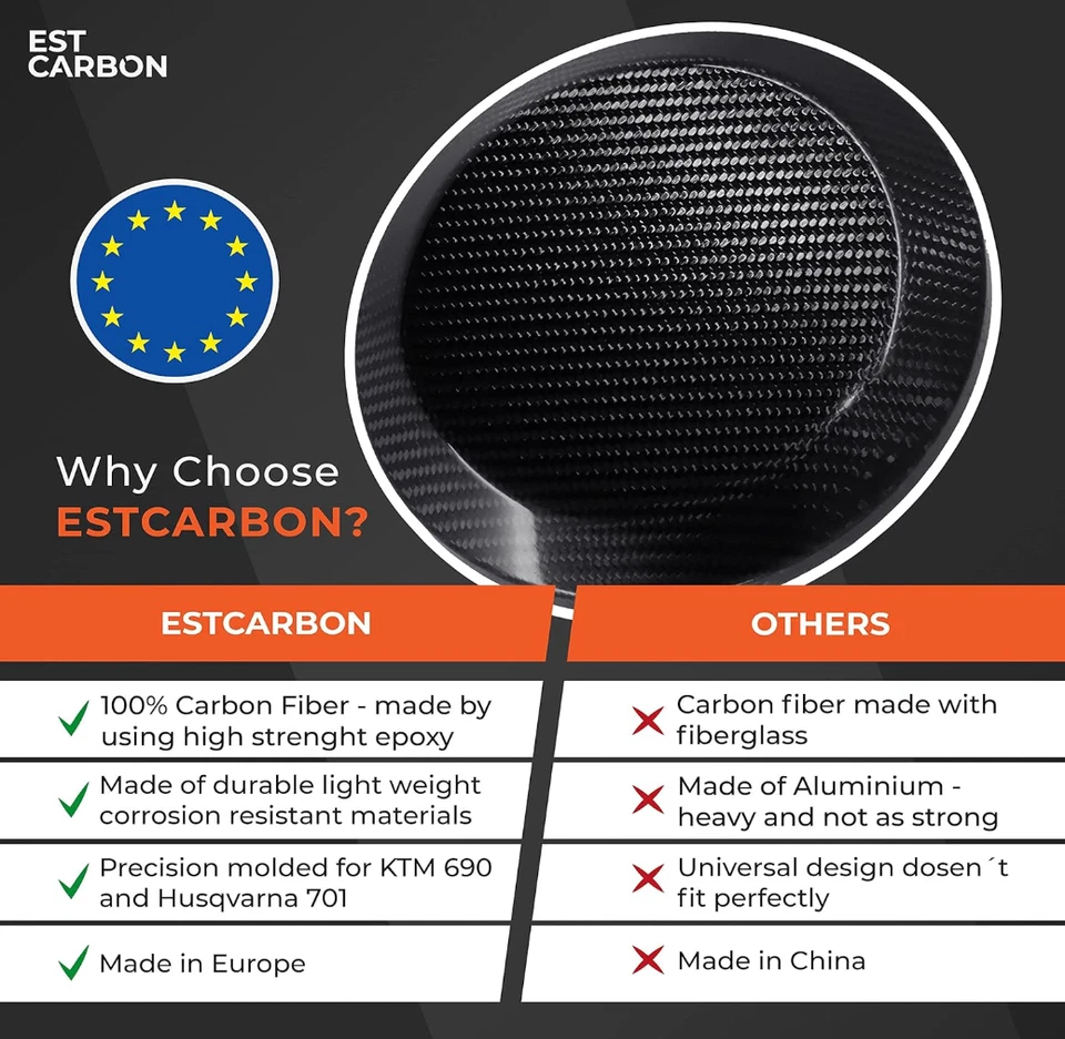 Крышка муфты KTM, защита двигателя, углеродное волокно для KTM 690 SMC/Enduro/Duke - Изображение 4 из 4