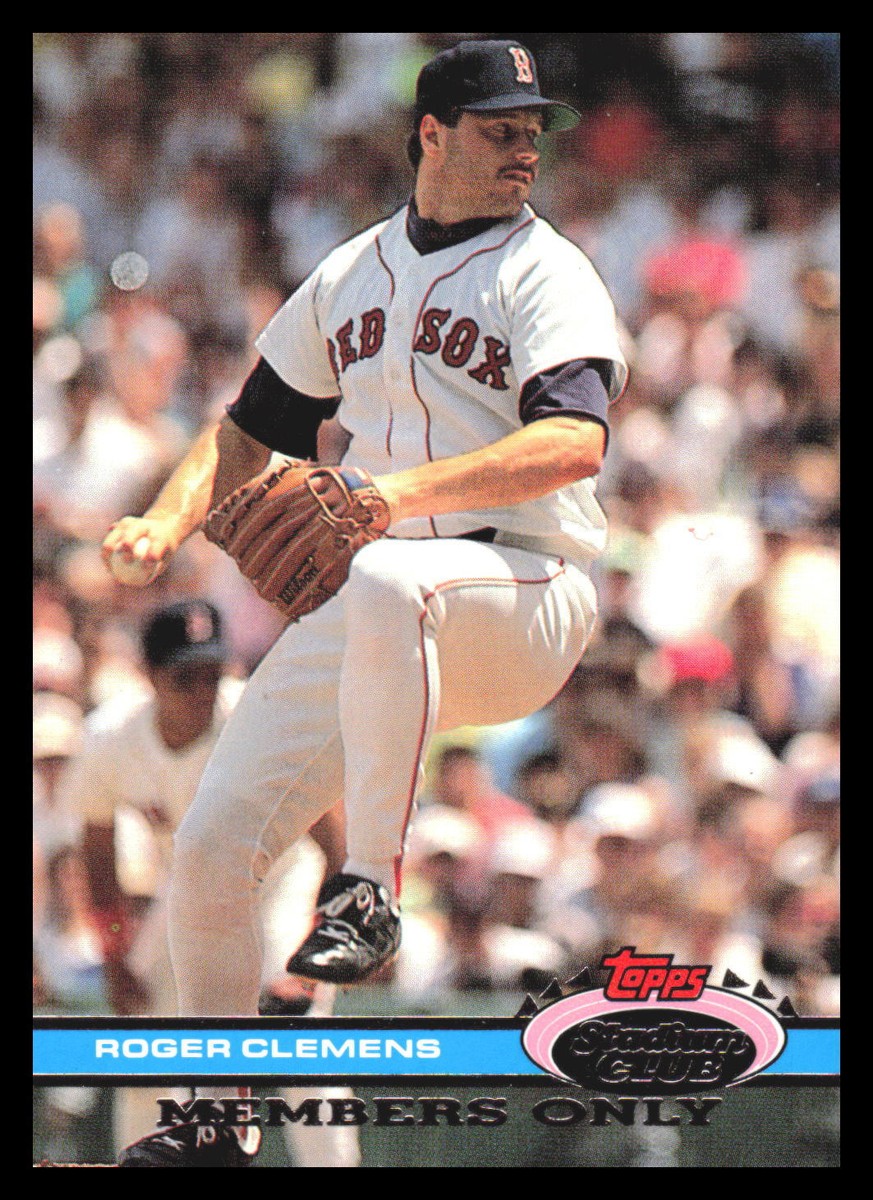 1991 Stadium Club Members Only Roger Clemens #NNO Boston Red Sox