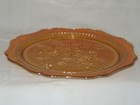 Vintage Carnival Glass, Iridescent, 9.5” Serving Plate, Jeanette Iris Pattern — photo 8