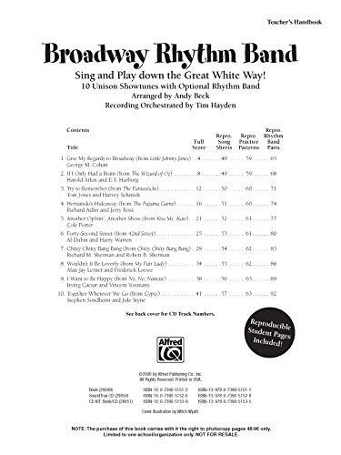 Broadway Rhythm Band: Sing and Play Down the Great White Way! 10 Unison Showtune - Picture 2 of 5